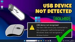 How To Fix USB Device Not Recognized in Windows 11/10 [2024 UPDATED]-Solve USB Device Not Showing Up