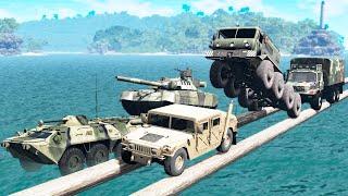 Battle of Military Vehicles - Who is better? - Beamng drive