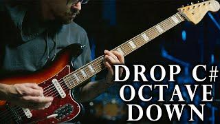 Drop C# Guitar Octave Down Metalcore Instrumental Squier Bass VI