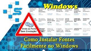 Como Instalar Fontes Facilmente no Windows