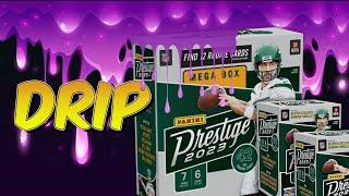 Drip!!! 2023 Panini Prestige Football 2 Blasters 1 Mega Big Rookie Pull.