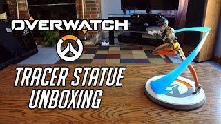 Overwatch Premium Polystone Tracer Statue Unboxing & Review - 2nd Run Fixed Face Version