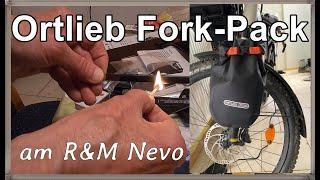 Ortlieb Fork Pack Montage an Federgabel.