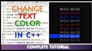 how to change program text color #cpp #coding