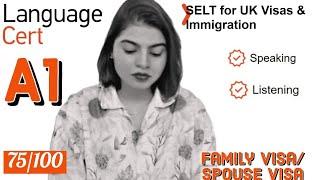 Languagecert A1 Spouse Visa Test||Speaking & Listening|| Full Mock Test||Passing Marks 60/100|8 mins