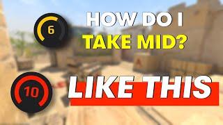 pro CS2 coach shows me how to take MID on MIRAGE