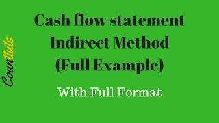 Cash Flow Statement - Indirect Method (Full Example)
