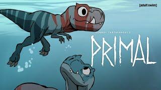 Fang's Babies Learn to Swim | Genndy Tartakovsky's Primal | adult swim