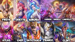 MLBB NEW SKIN || ODETTE STARLIGHT || AURORA NEW SKIN || ATLAS COLLECTOR || MOBILE LEGENDS NEW SKIN