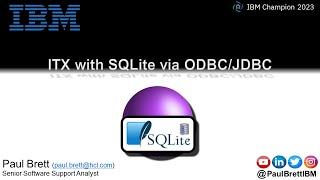 ITX with SQLite via ODBC/JDBC