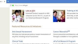 Searching the NIH Website for Intramural Research and Clinical Studies