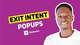 How To Create Exit Intent Popups in Elementor Pro