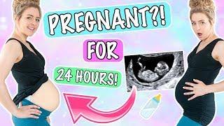 Pregnant For A Day ! 24 Hours With A Pregnancy Belly Challenge