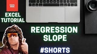 #shorts Regression Slope Microsoft Excel Tutorial