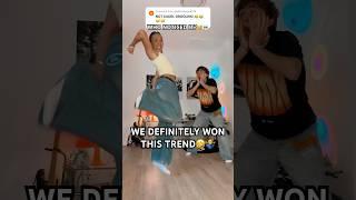 WATCH TILL THE END… WE WON THIS TREND! ‍️ #funny #dance #viral