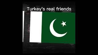 Turkey's fake friends Vs Turkey’s real friends #shorts #educationalvideo