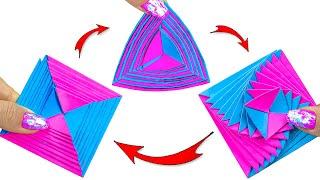 Лёгкая Бумажная игрушка Антистресс трансформер | Поделки из бумаги | Не оригами