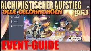 Genshin Impact - Event Guide - Alchimistischer Aufstieg Tag 1: Alle Belohnungen Komplett-Guide