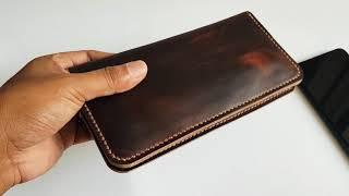 Dompet kulit panjang Unisex HANDMADE