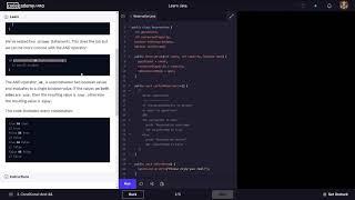 Learn Java - 4.1 Conditional Operators AND OR NOT  Codecademy Walkthrough