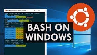 How to get bash shell in Windows 10