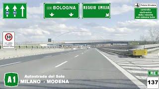 A1 | Autostrada del Sole | MILANO SUD - MODENA NORD
