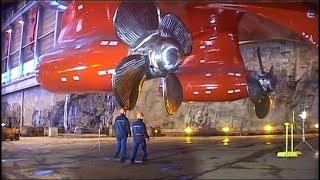 Amazing Giant Cruise Ship Building Process - Testing of the Advanced Azipod propulsion system.