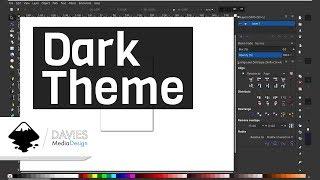 Set Inkscape Dark Theme Without a Plugin (Inkscape 1.0)