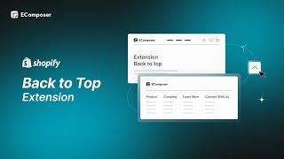 COMPLETE Shopify Back to top button tutorial - NO CODE || EComposer Landing Page Builder