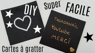 DIY FABRIQUER SES FEUILLES / CARTES À GRATTER AVEC PRESQUE RIEN