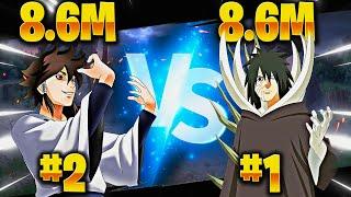 Obito [ Rage Mode ] BT vs Indra BT /  TOP #1 vs TOP #2 "the MONSTERS of BRAZIL!! | Naruto Online