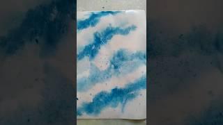 Aquarela-Como pintar o céu com apenas uma cor