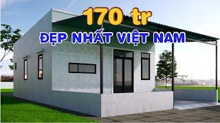 MẪU NHÀ CẤP 4 DƯỚI 200 TRIỆU ĐẸP NHẤT HIỆN NAY - ĐÚNG NHẬN SAI CÃI