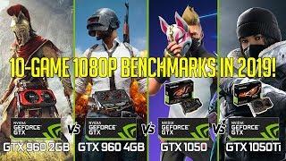 GTX 1050ti vs 1050 vs 960 4GB vs 960 2GB in 10 GAMES 1080p!