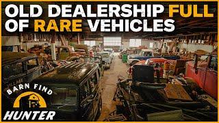 Museum NOT open to the public: MASSIVE Stash of Cars & Trucks in Old Dealership | Barn Find Hunter