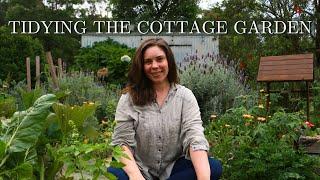 Early Autumn Cottage Garden Maintenance Weeding, Pruning, Seed Starting | Garden With Me