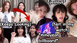 mina & nayeon billboard made chaeyoung jealous, so she did this *minayeon vs. michaeng*