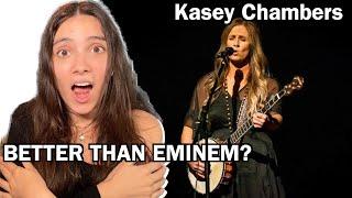 Singer's FIRST TIME REACTION to Kasey Chambers - 'Lose Yourself' Eminem Cover