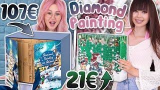 Welcher DIAMOND PAINTING Adventskalender lohnt sich mehr? Teuer vs. Billig | ViktoriaSarina