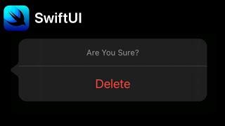 SwiftUI Confirmation Dialog | iOS 15