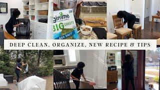 *NEW* 2025 DEEP CLEAN WITH ME | ORGANIZE | LAUNDRY MOTIVATION | NEW RECIPE & TIPS #deepcleanwithme