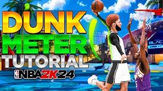 NBA 2k24 DUNK METER TUTORIAL + HOW TO GET UNLIMITED CONTACT DUNKS!!