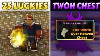 [YBA] USING 25 LUCKIES + TWOH CHEST