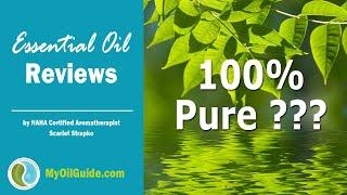 100% Pure Essential Oils.  What does that actually mean?