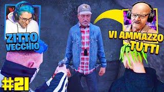 UN VECCHIO INSULTA E MINACCIA MON3Y su GTA5 RP (FINITO MALE) (AHIAAA ADVENTURE EP.21)