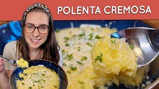 A melhor polenta, cremosa facil e rapida !