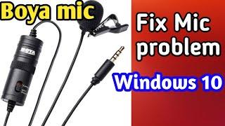 [SOLVED]  Boya M1 Mic is not working in my computer.