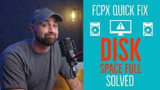 SOLVED: Final Cut Pro Taking Up All Your Hard Drive Space? | FCPX Tutorial (Quick Fix)