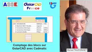 Comptage des blocs sur GstarCAD avec Cadmatic