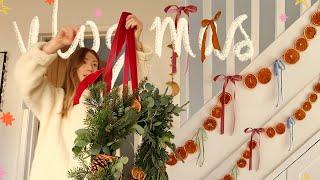 cosy weekend, diy garland and christmas wreath | VLOGMAS